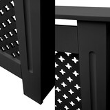 thumbnail of ECD Germany Heizkörperverkleidung Wabenmuster 152x19x82 cm Schwarz, MDF lackiert, Heizungsverkleidung Heizkörperabdeckung für Wohnzimmer &