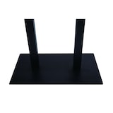 thumbnail of METRO PROFESSIONAL Mesa de restaurante Garrido, madera de fresno/acero, 120 x 80 cm, marrón claro/negro