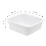 thumbnail of GILAC Cuvette carrée - 12 L - Blanc G606221