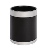 thumbnail of Bolero prullenbak zwart met zilveren rand 10,2L