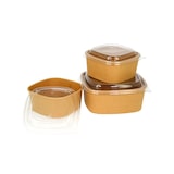 thumbnail of MONOUSO - Tampa de Plástico rPET Transparente 13x13cm (300 Uds)