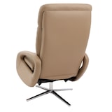 thumbnail of Relaxsessel HWC-L11, Design Fernsehsessel TV-Sessel Liegesessel, Liegefunktion drehbar, Voll-Leder ~ taupe