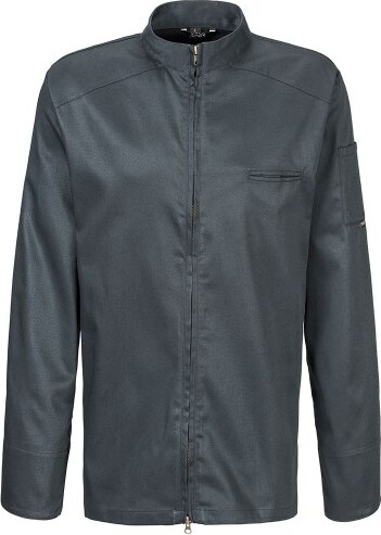 223 - Kochjacke langarm, 2-wege RV : graphit 65% Polyester 35%Baumwolle 220 g/m² 3XL