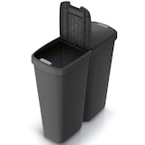 thumbnail of KEDEN® Mülleimer Küche 50L 2 Fächer mit Deckel Grau Grün