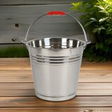 thumbnail of Edelstahleimer 12 Liter Metalleimer Wassereimer Blumenkübel Ascheeimer Dekoeimer 12