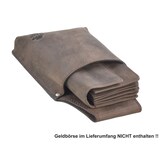 thumbnail of Bear Design Kellnertasche Holster Gostro für Geldbörse antik braun dickes Leder