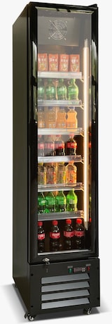 thumbnail of Gastro Getränkekühlschrank Kühlschrank Gewerbekühlschrank 220l 2-10°C 1 Glastür