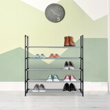 thumbnail of Relaxdays XL Schuhregal Stecksystem, 5 Ebenen, für 20 Paar Schuhe, Stoff Schuhständer, HxBxT: 90,5 x 87,5 x 30 cm, grau