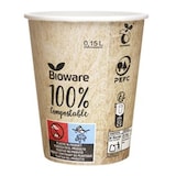 thumbnail of MONOUSO - Bio Kaffeebecher to go Vending und PLA 6 Oz/192ml Ø7,0cm (3.000 Stück)