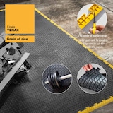 thumbnail of Orla Feminina para Preto PVC Laje Clip-On Anti-Slip Piso Quadrado Preto Garagem Oficina PS50CRN/F Art Plast