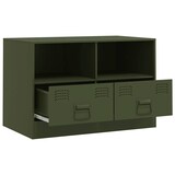 thumbnail of vidaXL TV-Schrank Olivgrün 67x39x44 cm Stahl