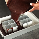 thumbnail of Relaxdays Backform Zahlen & Buchstaben, Aluminium, verstellbare Kuchenform, BxT: 31,5 x 18 cm, Zahlenbackform, silber