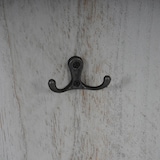 thumbnail of Set di 2 appendiabiti T33, appendiabiti da parete, pannello appendiabiti, ganci da parete in legno 109x28x4cm ~ grigio shabby