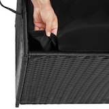 thumbnail of Auflagenbox Kuusamo mit Aluminiumgestell und Rollen 297l, 117x54x64cm