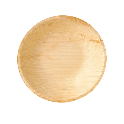 4 X 25 Schalen, Palmblatt "pure" rund 300 ml Ø 17,5 cm · 3,5 cm