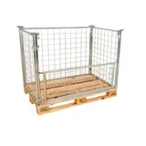 thumbnail of Gitteraufsatzrahmen verzinkt, Nutzhöhe 1.000 mm, 100 x 100 Drahtmaschung, 800 x 1.200 x 1.000 mm, 800 kg