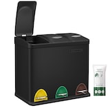 thumbnail of Helloshop26 - Poubelle de cuisine résistante avec pédales et 3 compartiments tri sélectif de recyclage en inox noir 12_0007238