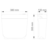 thumbnail of Komplettset Stand WC Abgang Waagerecht Wand Tiefspüler + Deckel + Spülkasten