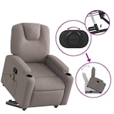 thumbnail of vidaXL Massagesessel mit Aufstehhilfe Taupe Stoff