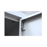 thumbnail of Stahl-Aktenschrank Metallschrank abschließbar Lichtgrau/Rot, 1800 x 800 x 383 mm, 530334