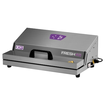 FRESH 43 - Macchina sottovuoto professionale ad aspirazione esterna automatica in acciaio INOX. Made in Italy.