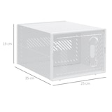 thumbnail of Armario Modular de Plástico Cajas de Zapatos Talla de 43 con 8 Cubos Puertas Magnéticas Muble Organizador para Entrada Pasillo Dormitorio 25x35x19 cm