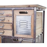 thumbnail of Apotheker-Schrank HWC-A43, Kommode, Tanne Holz massiv Vintage Shabby-Look 143x56x33cm