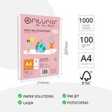 thumbnail of Paquete de folios A4 de 100gr con 1000 Hojas Blancas para Uso Escolar y Entornos Laborales- Ofituria
