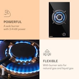 thumbnail of Goldflame Gaskochfeld 1 Wokbrenner Glaskeramik Schwarz