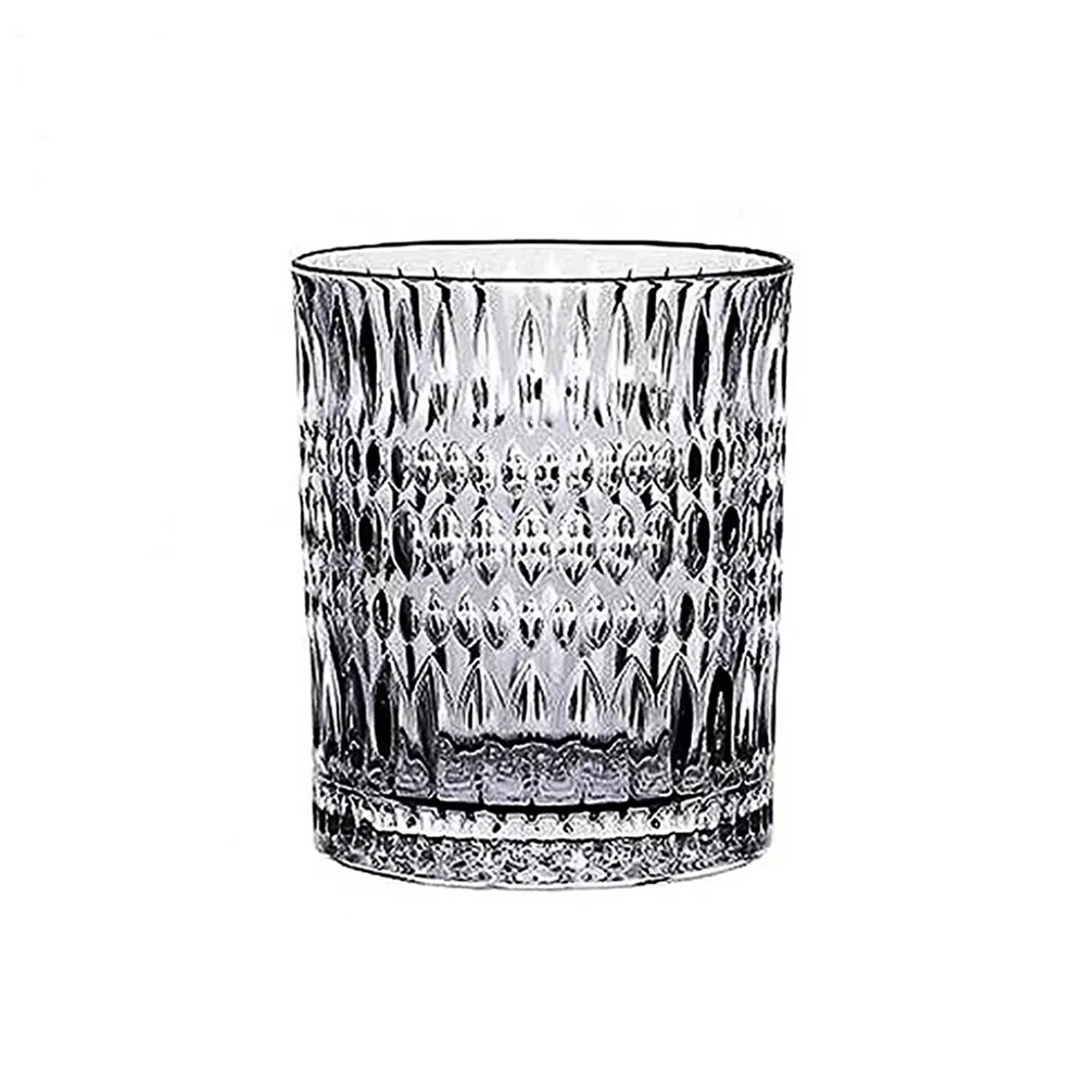 Glas Retro Kristallglas Whiskyglas Wasserbecher Weinglas Saftbecher Klein 320ml