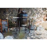 thumbnail of Kamado Monolith ONE 55 Noir chariot