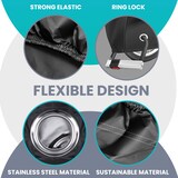 thumbnail of Dayshake Fahrradabdeckung für 1/2 Fahrräder - Luxus Fahrradabdeckung - Wasserdichtes 210D Polyester Schwarz - Inklusive Aufbewahrungstasche