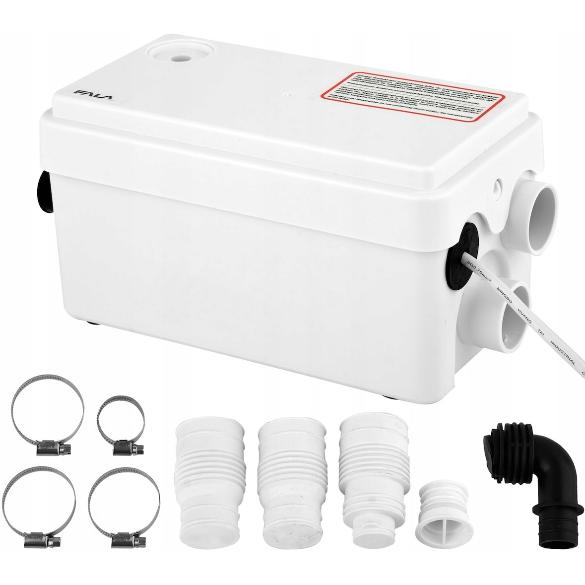 WC Hebeanlage, Fäkalienpumpe Dusche Waschbecken ohne Zerkleinerer 250W