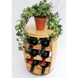 thumbnail of Weinregal Weinfass Fass aus Holz H-42 cm Nr.1511 Flaschenständer Regal Naturlack