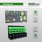 thumbnail of Wandregal Stapelboxen Werkzeughalter Hakenset 52 tlg