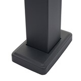 thumbnail of Standfuß für Paketkasten HWC-K41, Befestigungsständer Briefkasten Paketkastenständer, verzinkter Stahl ~ anthrazit