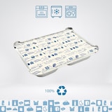 thumbnail of Set von 100 Aluminiumschalen mit Deckel für Lebensmittel, Einweg, 300ml+430 ml - Perfekte Verpackung für Grillfeste, Transport von Lebensmitteln