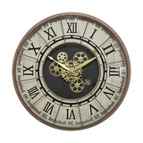 thumbnail of Atmosphera Stella - Relógio mecânico de ferro na cor marrom, 57x57x6cm, medindo 57x57x6cm