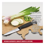 thumbnail of Victorinox Swiss Classic, spelucchino, lama ondulata da 10 cm, manico nero.