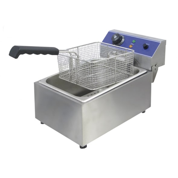 Freidora Profesional Eléctrica 8 litros 1 seno Gastronorm y 3 KW serie ECO