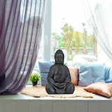 thumbnail of Relaxdays XL Buddha Figur sitzend, 50 cm hoch, Feng Shui, Outdoor, Garten Dekofigur, große Zen Buddha Statue, dunkelgrau