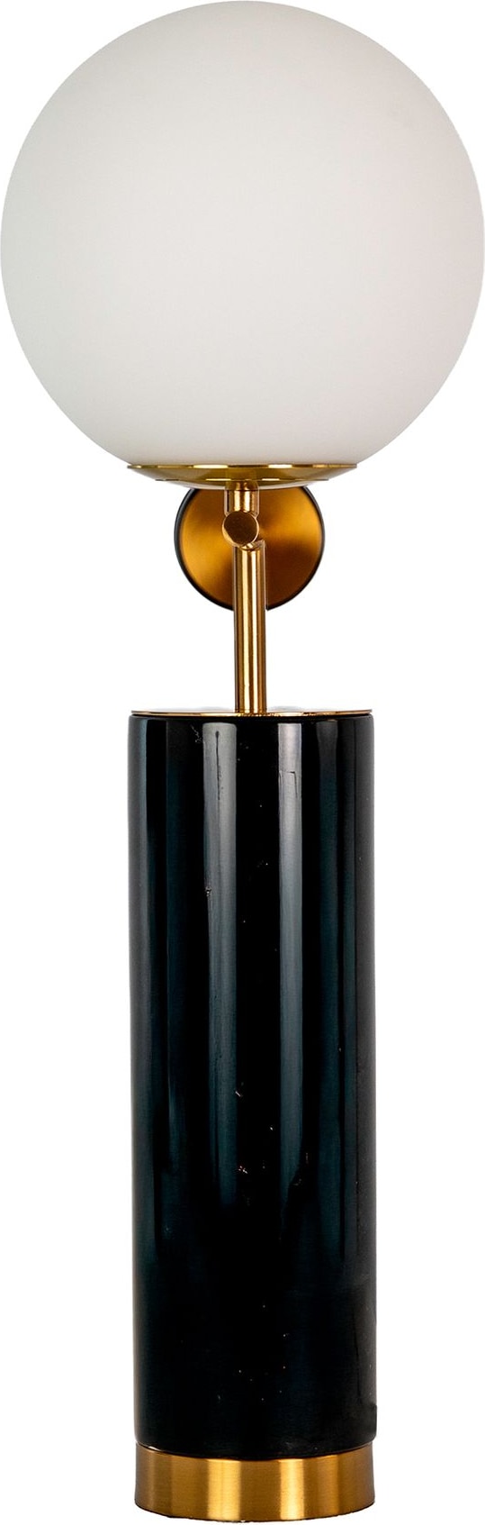 Angel Cerdá Tischlampe aus weißem Glas, poliertem goldfarbenem Stahl und Basis aus Keramikmarmor 8094C 50 x 17 x 59