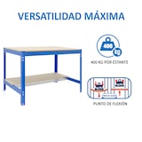 thumbnail of Banque de travail SIMONWORK BT0 BOX couleur BLEU/BOIS 842x910x610 mm (haut x largeur x profondeur)