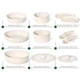 thumbnail of Batterie de cuisine 11 pièces avec poignées amovibles en Granit beige - Tous feux dont induction Just perfecto JL-999 usage non-intensif Just Perfecto