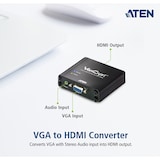 thumbnail of ATEN VC180 VGA zu HDMI Audio/Video Converter
