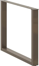 thumbnail of Helloshop26 - Set aus 3 U-förmigen Esstischbeinen 100 x 72–73 cm mit verstellbaren Nivellierfüßen modernes Design Stahl natur 02_0057455