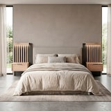 thumbnail of Set 2 Comodini Moderni Con Cassetto Comodino Camera Da Letto Design Salvaspazio In Laminato Resistente Florina 50 x 39,6 x 104 cm Rovere e Antracite