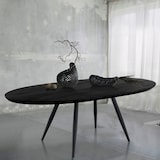 thumbnail of Oreste Luchetta Tavolo allungabile OMEGA BLACK piano realizzato in MDF finitura legno Nero H.75 x P.93 x L.160 cm