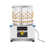 thumbnail of Vertes plukmachine voor gevogelte van roestvrij staal, tot 900 kg/u, 2200W, 229 plukvingers, koud water, uitwerpsleuf