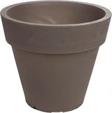 thumbnail of WellHome - Blumentopf aus Rotationsgeformtem Polyethylen 24L Ø40x35cm in der Farbe Taupe - Top garden Alex